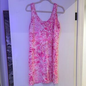 Lilly Pulitzer Summer Hot Pink Dress Sz Medium *never been worn